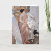 Carte La robe rose, après le bain | Joaquín Sorolla (Devant)