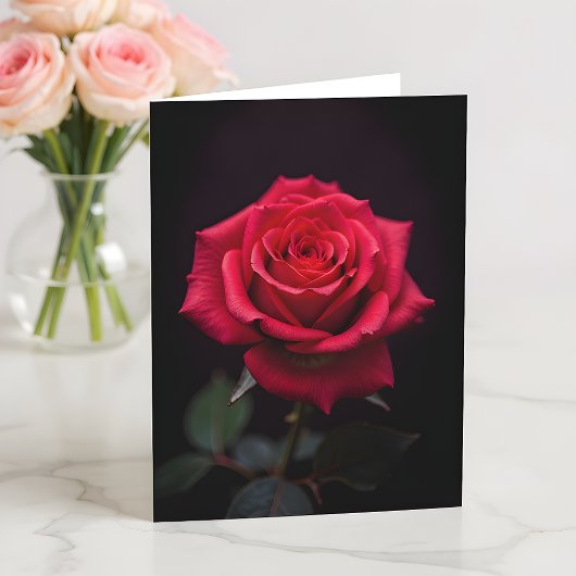 Carte La Rose Rouge Serez-Vous Ma Saint-Valentin?