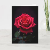 Carte La Rose Rouge Serez-Vous Ma Saint-Valentin? (Devant)