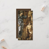 Carte La roue de la fortune (par Edward Burne-Jones) (Devant/Arrière en situation)