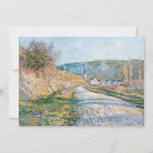 Carte La route de Vétheuil Claude Monet