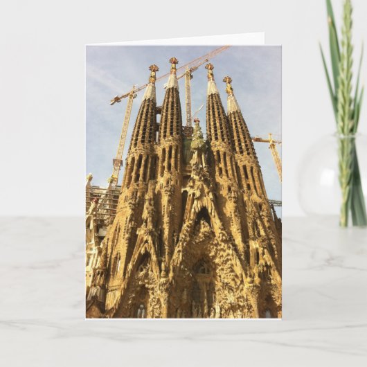 Carte La Sagrada Familia, Barcelone, Espagne (Devant)