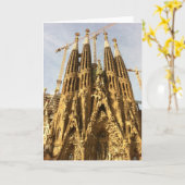 Carte La Sagrada Familia, Barcelone, Espagne (Fleur jaune)