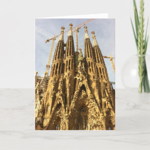 Carte La Sagrada Familia, Barcelone, Espagne