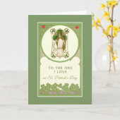 Carte La Saint-Patrick à celui que j'aime Religieux (Fleur jaune)