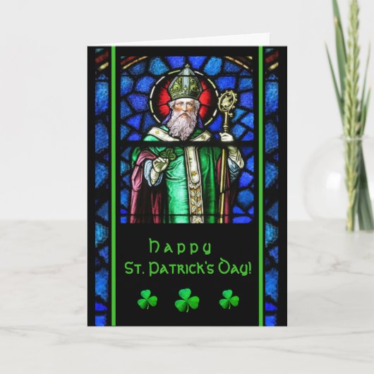 Carte La Saint-Patrick avec prière et bénédiction (Devant)