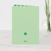 Carte La Saint-Patrick, Bouledogue français (Dos)