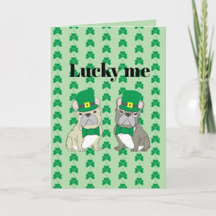 Carte La Saint-Patrick, Bouledogue Français