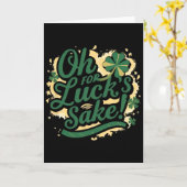 Carte La Saint-Patrick Drôle Oh Pour La Chance Clover (Fleur jaune)