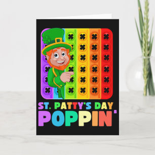 Carte La Saint-Patrick est Poppin Pop Ça Fidet Jouet St.
