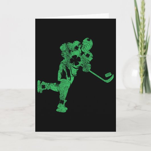 Carte La Saint-Patrick Hockey Irlandais Garçons Saint Pa (Devant)