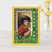 Carte La Saint-Patrick pour l'amitié avec l'Irlande (Fleur jaune)