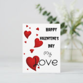 Carte la Saint-Valentin  (Debout devant)