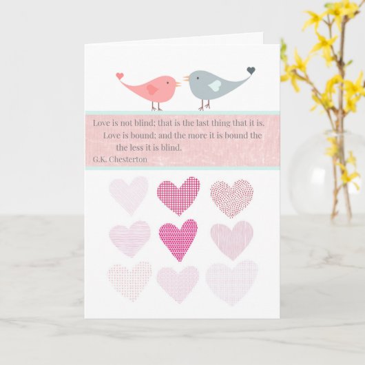 Carte La Saint-Valentin (Fleur jaune)