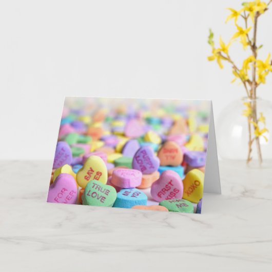 Carte La Saint-Valentin (Fleur jaune)