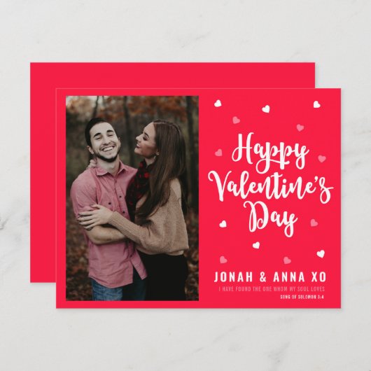 Carte la Saint-Valentin (Devant / Derrière)