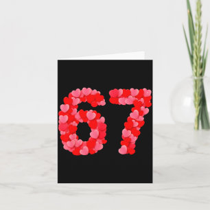 Carte La Saint-Valentin 67 Meme Drôle Six Sept 6 7 Valen