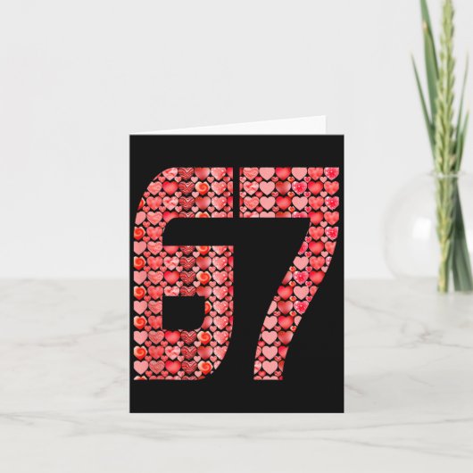 Carte La Saint-Valentin 67 Meme Rempli De Coeurs Drôle S (Devant)