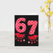 Carte La Saint-Valentin 67 Meme Six Sept 6 7 Valentine W (Fleur jaune)