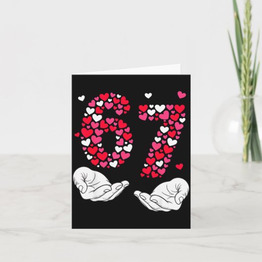 Carte La Saint-Valentin 6-7 Meme Six Sept 6 7 Valentin H (Devant)