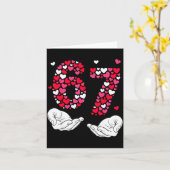 Carte La Saint-Valentin 6-7 Meme Six Sept 6 7 Valentin H (Fleur jaune)