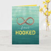 Carte La Saint-Valentin au poisson unique et amusant (Fleur jaune)