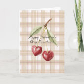 Carte La Saint-Valentin Cœurs de Cerise Amour (Devant)