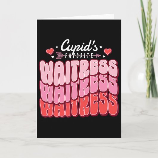 Carte La Saint-Valentin Cœurs de serveuse préférée de Cu (Devant)