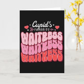 Carte La Saint-Valentin Cœurs de serveuse préférée de Cu (Fleur jaune)