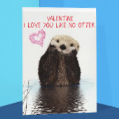 Carte La Saint-Valentin comme aucune autre loutre
