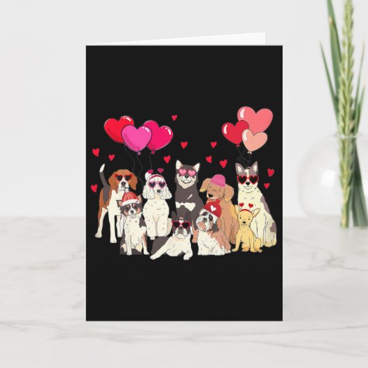 Carte La Saint-Valentin de mes chiens  (Devant)