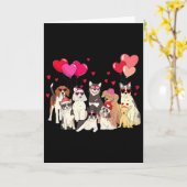 Carte La Saint-Valentin de mes chiens  (Fleur jaune)