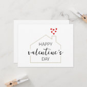 Carte La Saint-Valentin des cœurs de l'immobilier  (Devant/Arrière en situation)