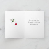 Carte La Saint-Valentin des colibris (Intérieur)