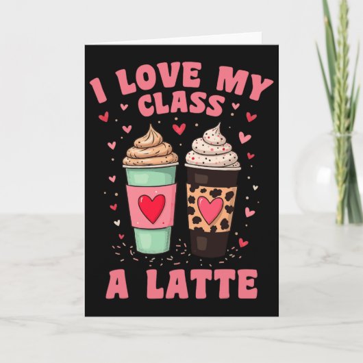 Carte La Saint-Valentin des enseignants, j'aime mon Cl A (Devant)