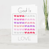 Carte La Saint-Valentin Dieu est Amour (Devant)