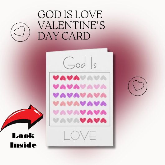 Carte La Saint-Valentin Dieu est Amour
