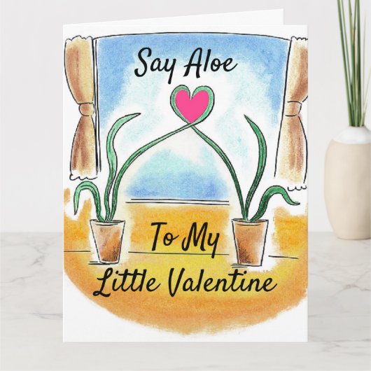 Carte La Saint-Valentin du plante Lover, dit Aloe à My L (Devant)