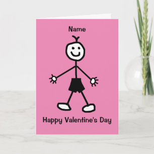 Carte La Saint-Valentin d'un garçon mignon
