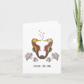 Carte La Saint-Valentin Hippocampe (Devant)