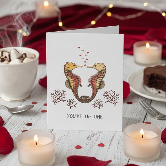 Carte La Saint-Valentin Hippocampe