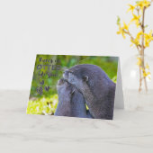 Carte La Saint-Valentin "Il n'y a pas de Loutre comme to (Fleur jaune)