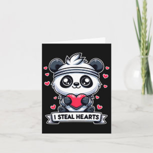 Carte La Saint-Valentin Je vole des cœurs Panda Ours Mig