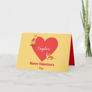 Carte La Saint Valentin pour un enfant