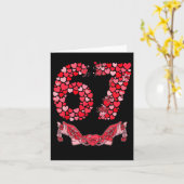 Carte La Saint-Valentin Six Sept 67 Meme Drôle 6 7 Valen (Fleur jaune)