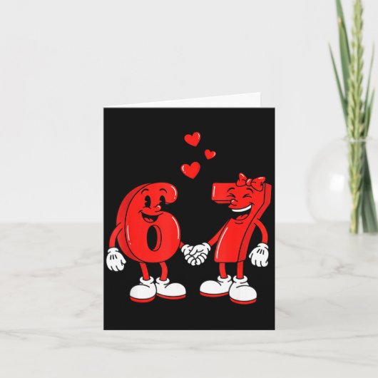 Carte La Saint-Valentin Six Sept Cœurs 6 7 Meme Gen Alph (Devant)