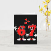 Carte La Saint-Valentin Six Sept Cœurs 6 7 Mème Gen Alph (Fleur jaune)