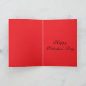 Carte La Saint-Valentin squelette (Intérieur)