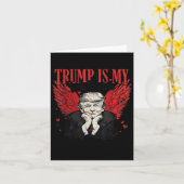 Carte La Saint-Valentin Trump est mon Trump drôle de Sai (Fleur jaune)