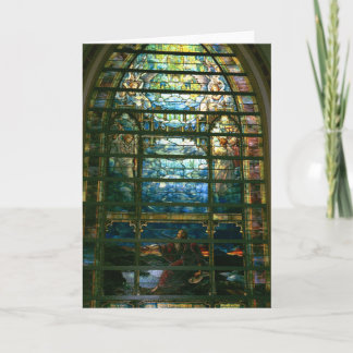 Carte La Sainte Cité Vitrail de Tiffany Card